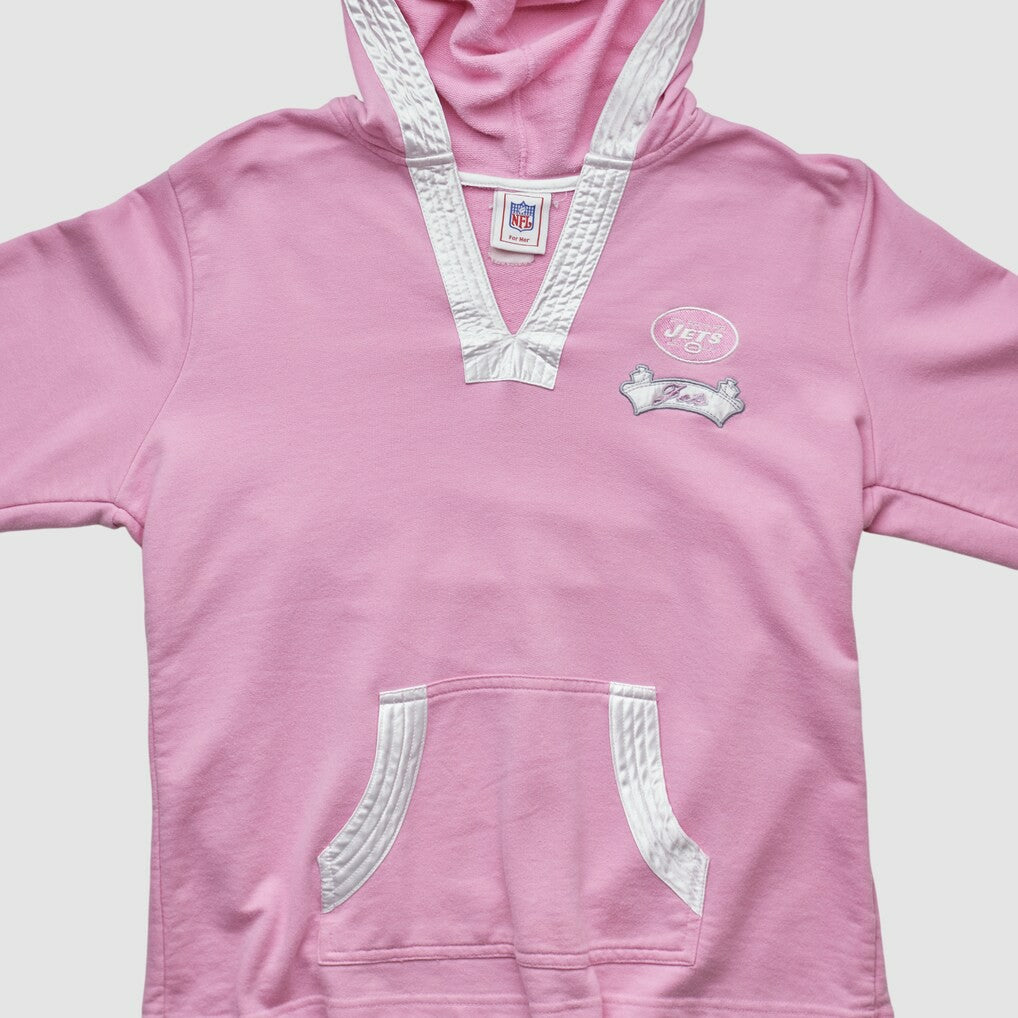 New York Jets NFL 2000s Hooded Pullover Sweatshirt Pink Vintage | Fanatics
