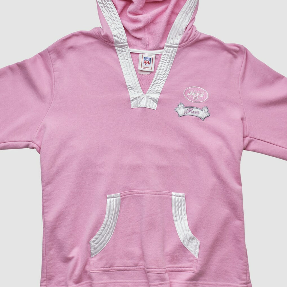 New York Jets NFL 2000s Hooded Pullover Sweatshirt Pink Vintage | Fanatics