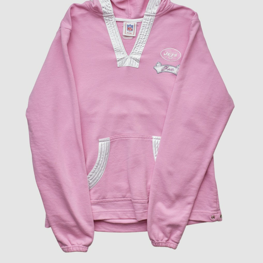New York Jets NFL 2000s Hooded Pullover Sweatshirt Pink Vintage | Fanatics