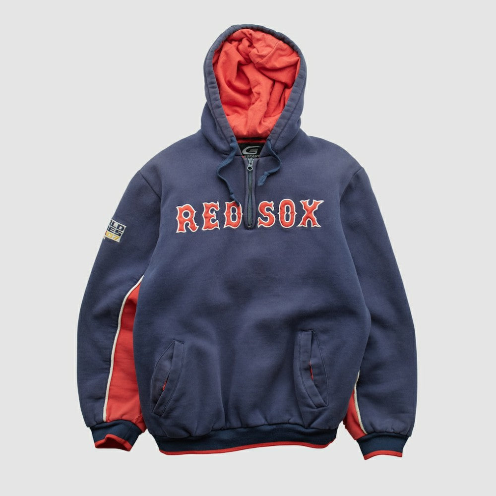 Boston Red Sox GIII Sports 2007 Hooded 1/4 Zip Sweatshirt - MLB