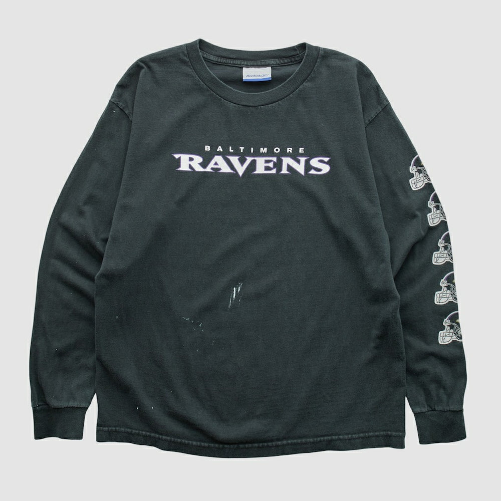 Baltimore Ravens Reebok 2000s Long Sleeve T-shirt Black Vintage | Fanatics