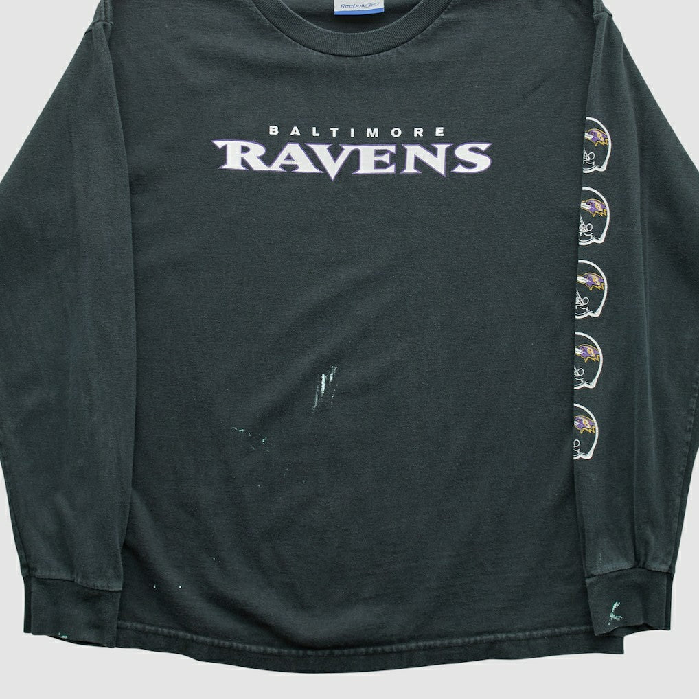 Baltimore Ravens Reebok 2000s Long Sleeve T-shirt Black Vintage | Fanatics