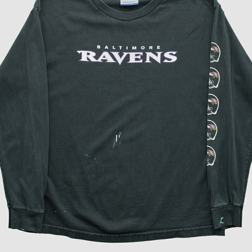 Baltimore Ravens Reebok 2000s Long Sleeve T-shirt Black Vintage | Fanatics