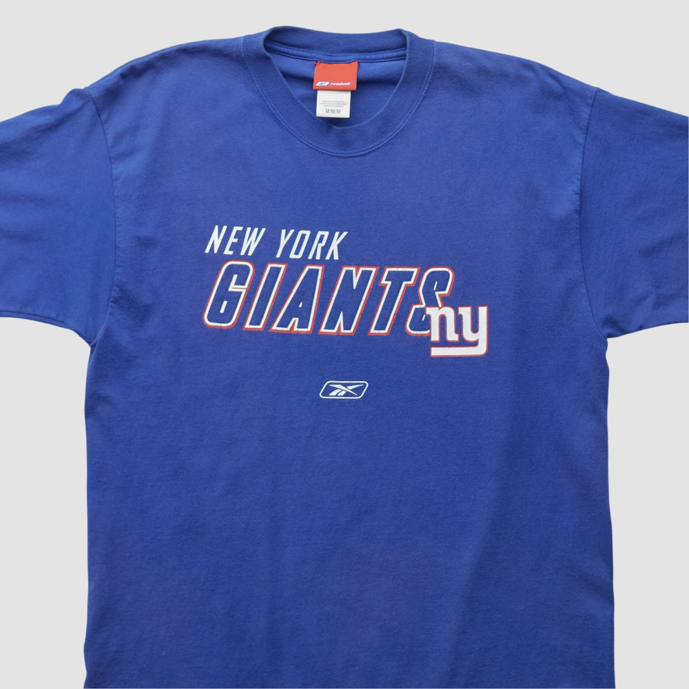 New York Giants Reebok 2000s T-shirt Blue Vintage | Fanatics