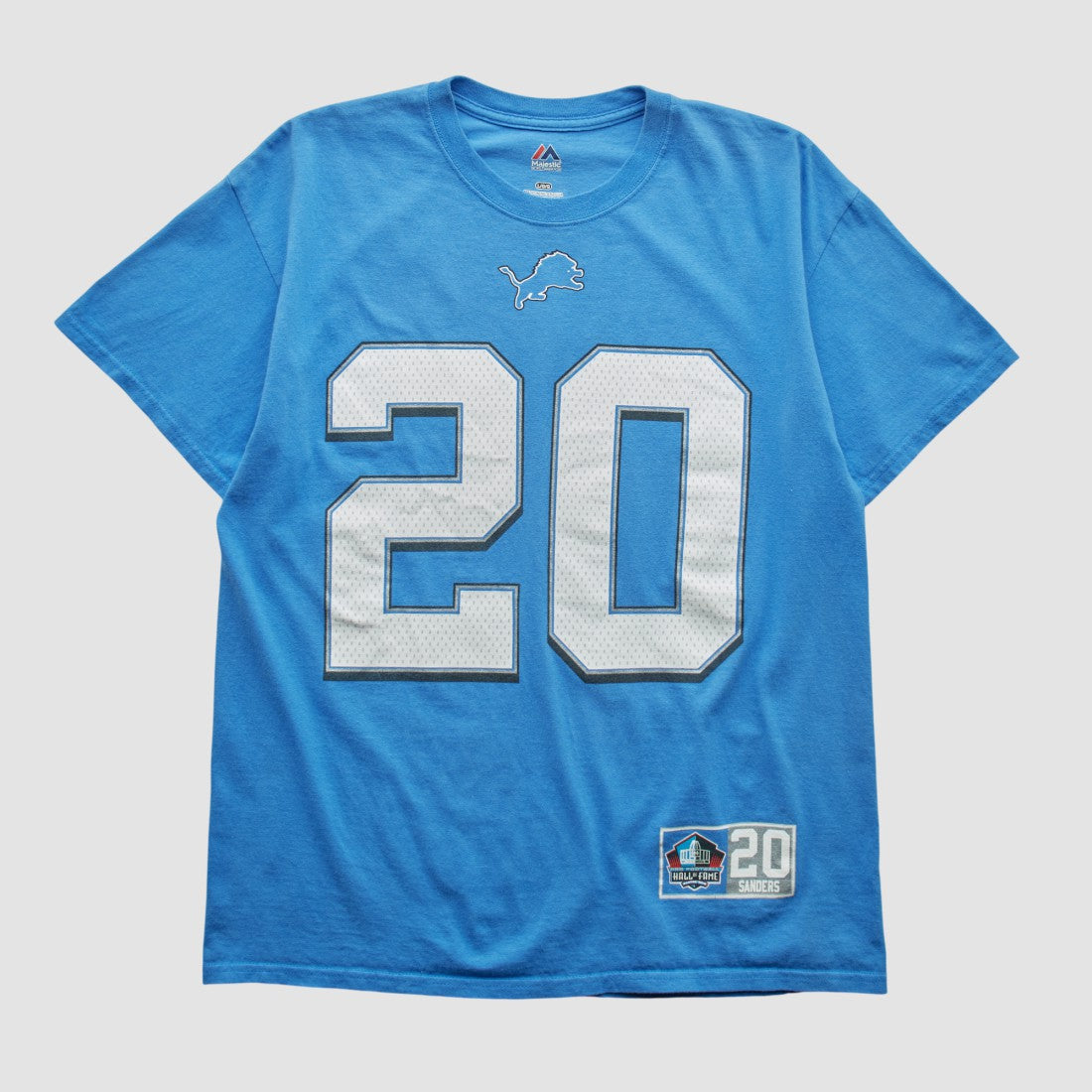 Detroit Lions Majestic 2000s T-shirt Blue Vintage | Fanatics
