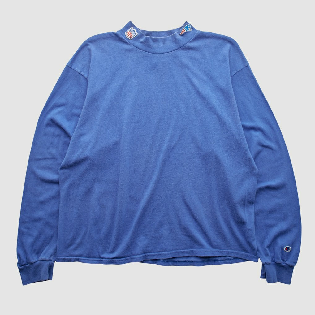 New England Patriots Champion 90s Long Sleeve T-shirt Blue Vintage | Fanatics