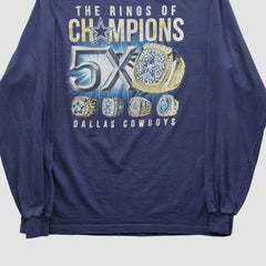 Dallas Cowboys Cowboys Team Apparel 2000s Long Sleeve T-shirt Navy Vintage | Fanatics