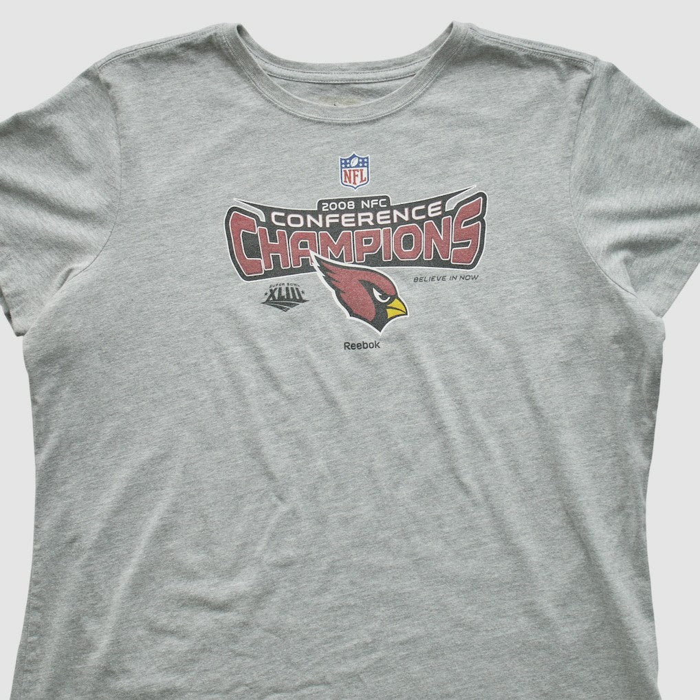 Arizona Cardinals Reebok 2008 T-shirt Heather Gray Vintage | Fanatics