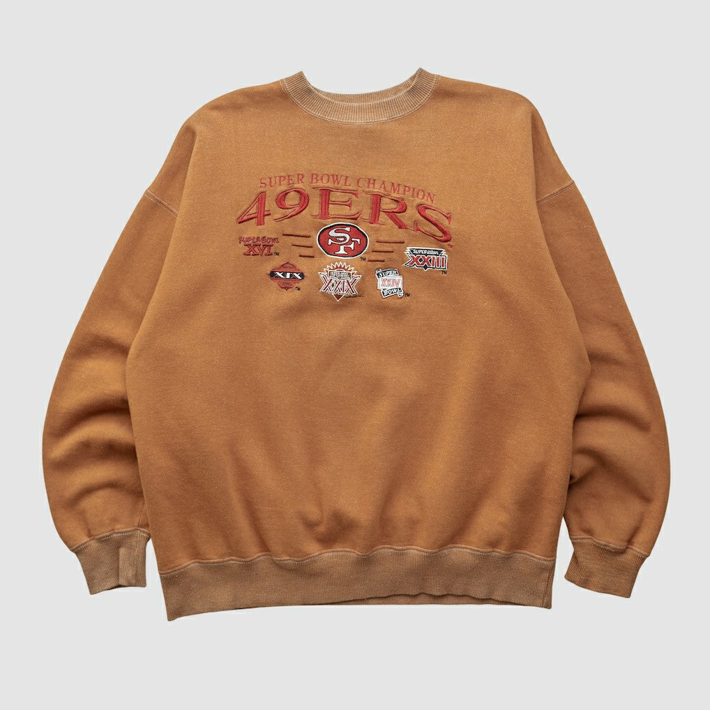 Super Bowl 90s Pullover Sweatshirt Tan Vintage | Fanatics