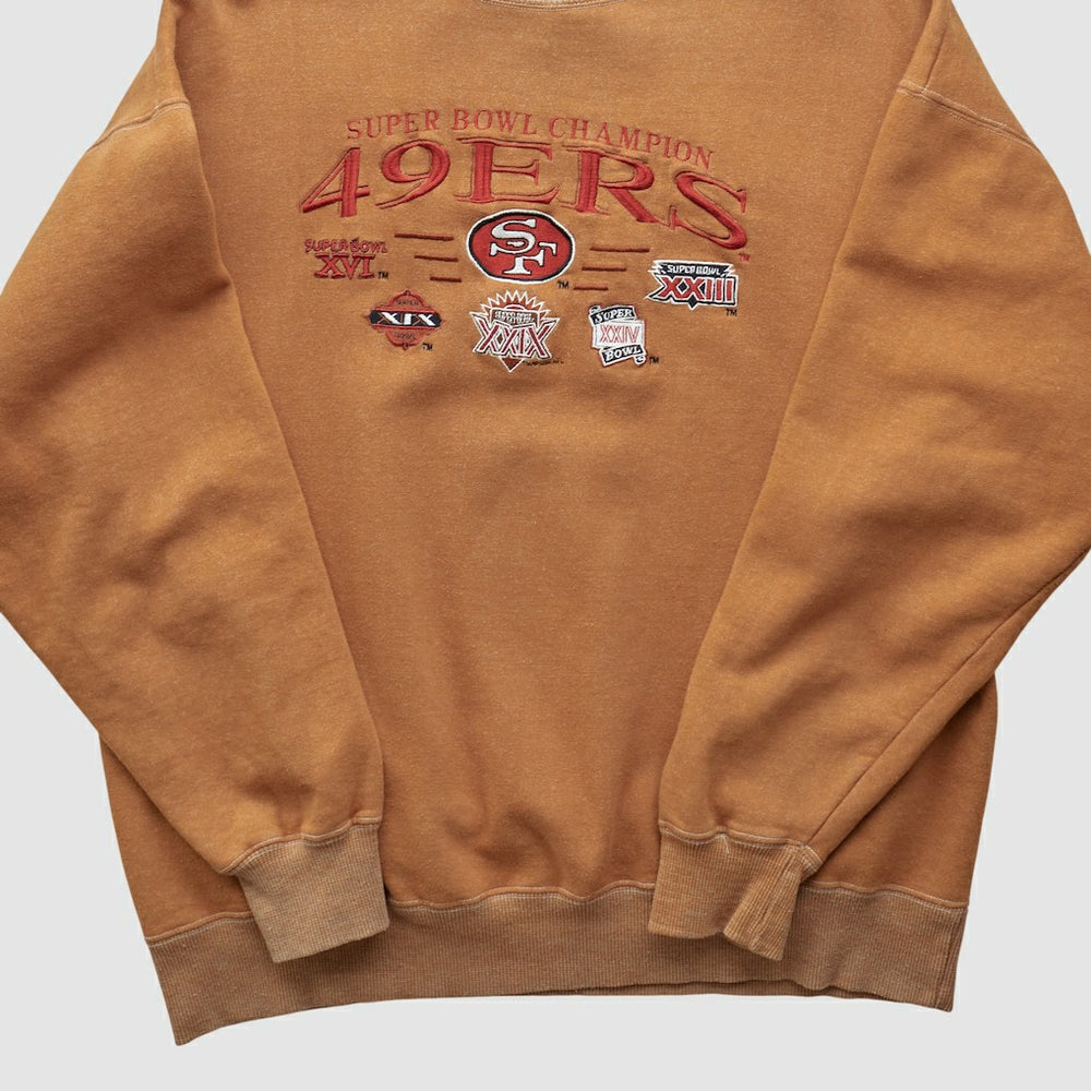 Super Bowl 90s Pullover Sweatshirt Tan Vintage | Fanatics