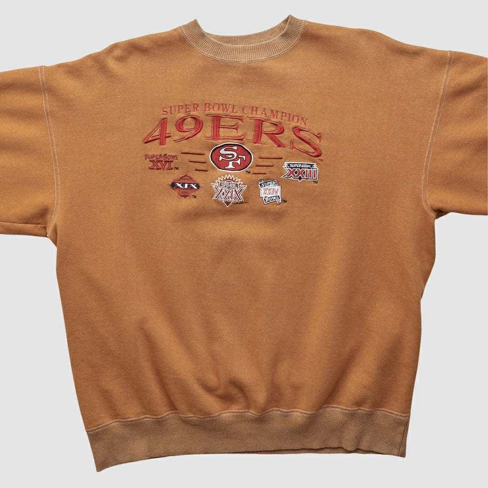 Super Bowl 90s Pullover Sweatshirt Tan Vintage | Fanatics