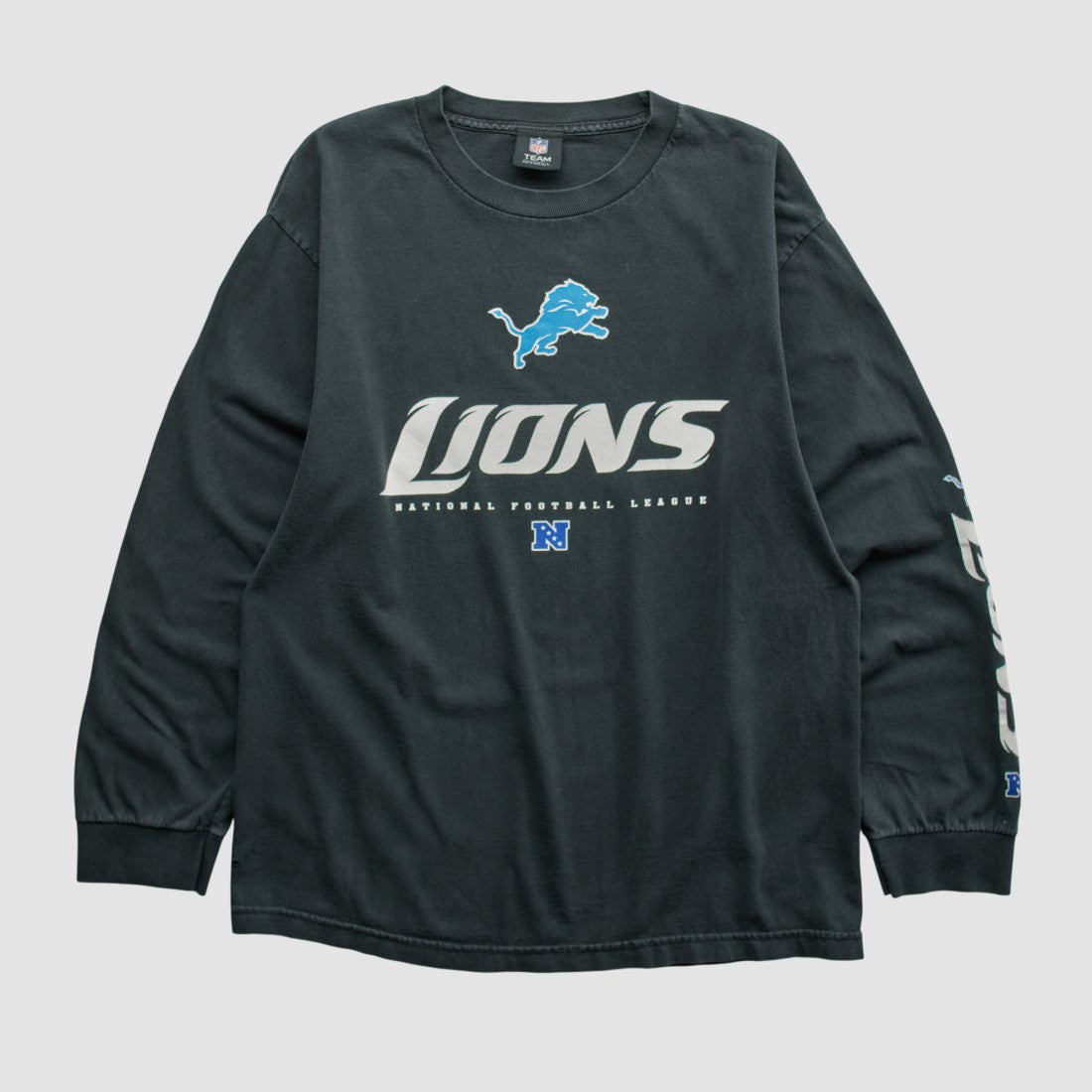 Detroit Lions NFL 2010s Long Sleeve T-shirt Black Vintage | Fanatics