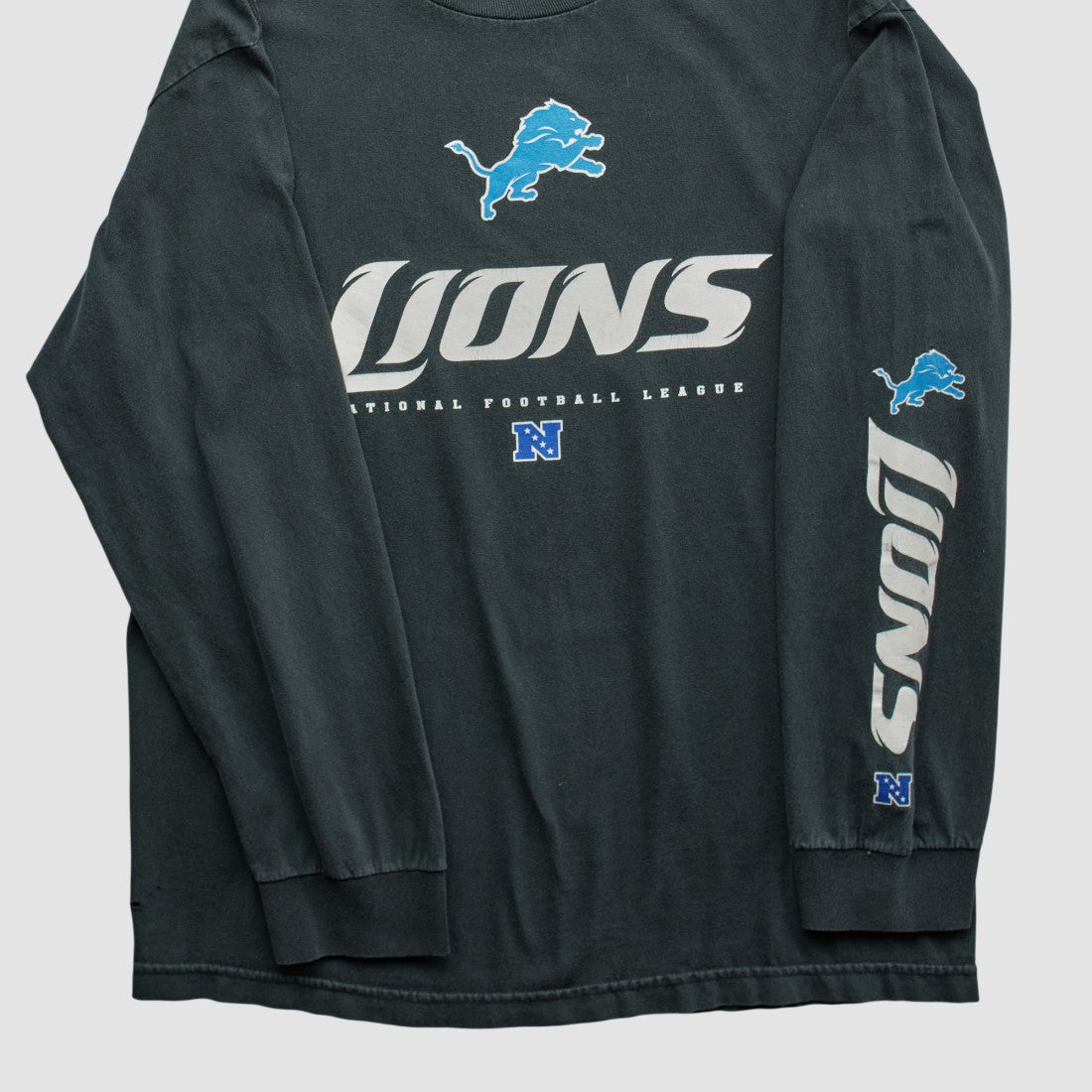 Detroit Lions NFL 2010s Long Sleeve T-shirt Black Vintage | Fanatics