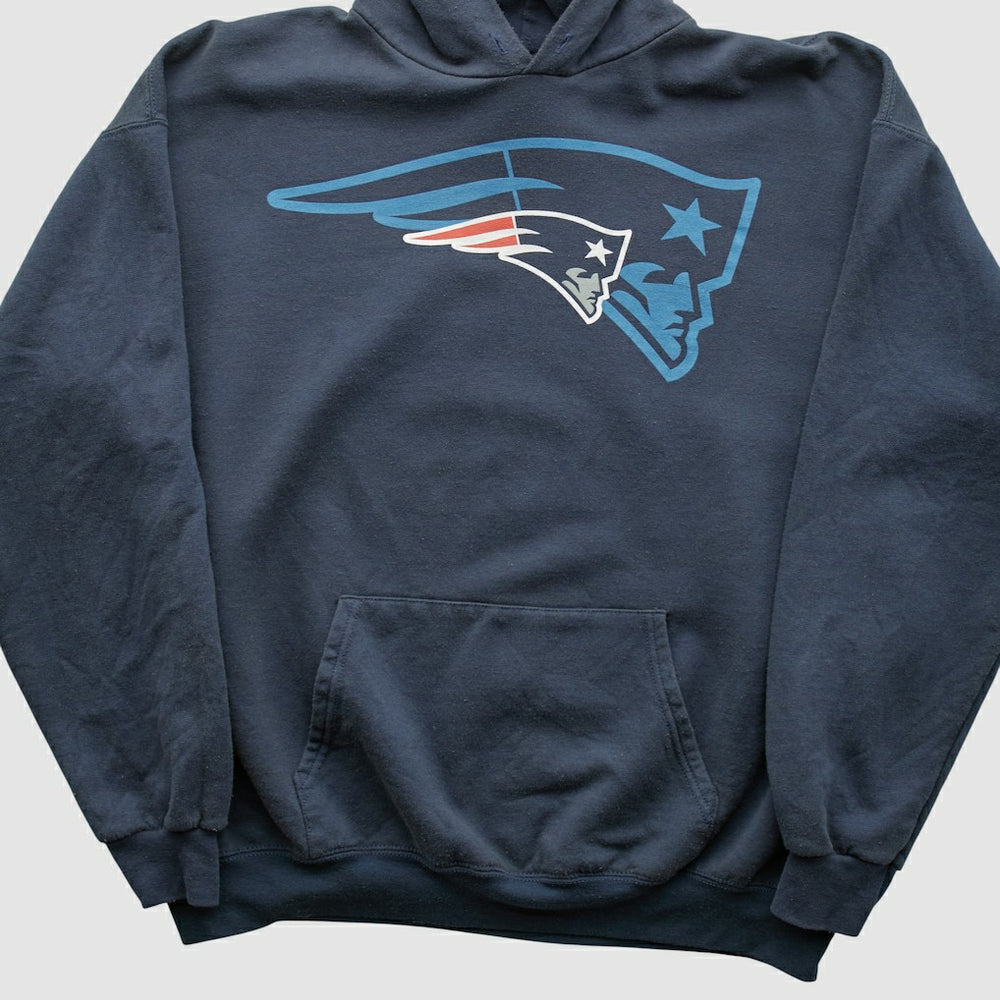New England Patriots NFL 2010s Hooded Pullover Sweatshirt Navy Vintage | Fanatics