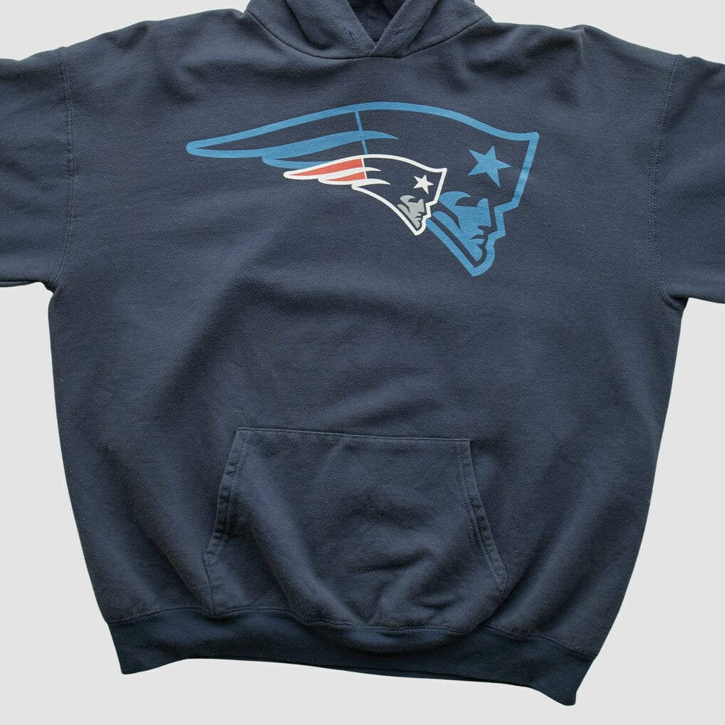 New England Patriots NFL 2010s Hooded Pullover Sweatshirt Navy Vintage | Fanatics