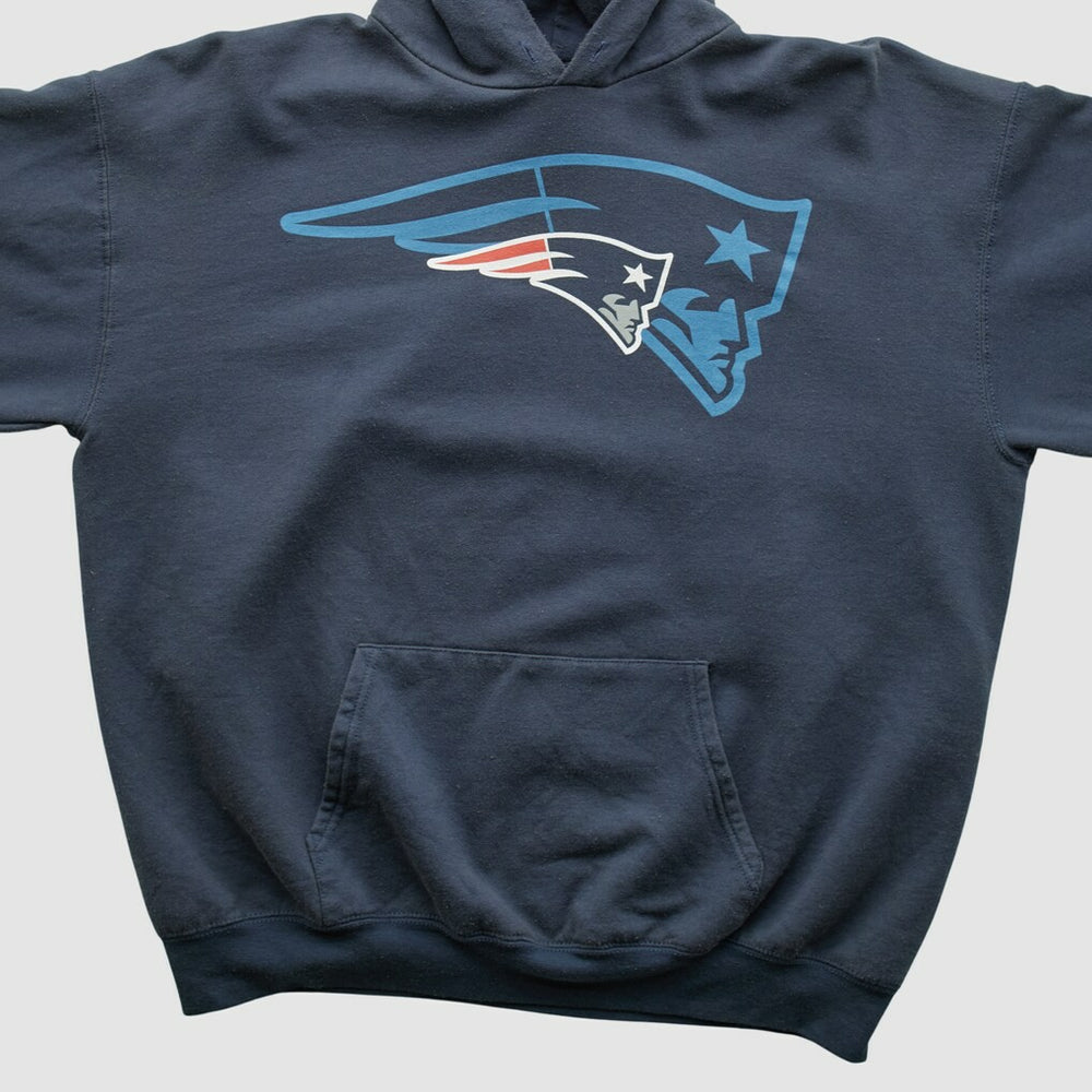New England Patriots NFL 2010s Hooded Pullover Sweatshirt Navy Vintage | Fanatics