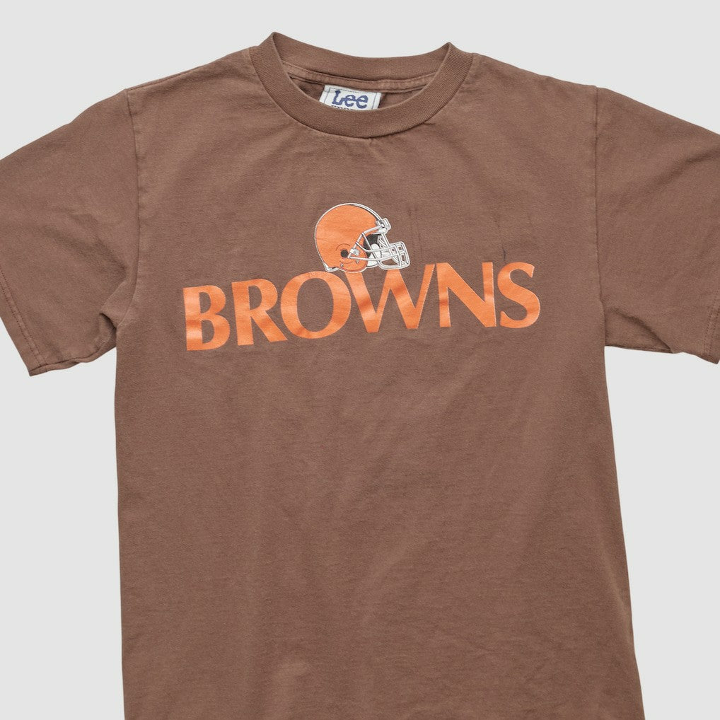 Cleveland Browns Lee Apparel 90s T-shirt Brown Vintage | Fanatics