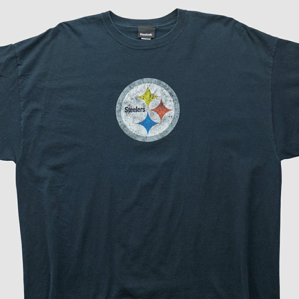 Pittsburgh Steelers Reebok 2000s T-shirt Black Vintage | Fanatics
