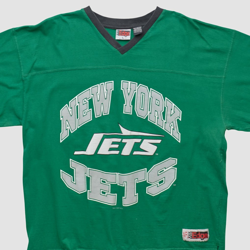 New York Jets The Edge 1997 T-shirt Green Vintage | Fanatics
