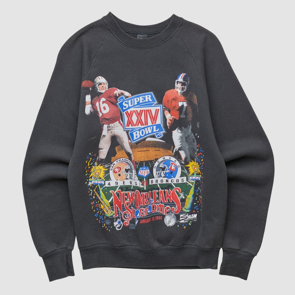 Super Bowl XXIV 1990 Pullover Sweatshirt Black Vintage | Fanatics