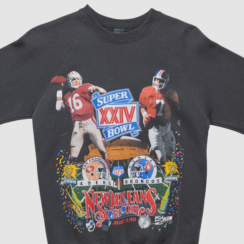 Super Bowl XXIV 1990 Pullover Sweatshirt Black Vintage | Fanatics