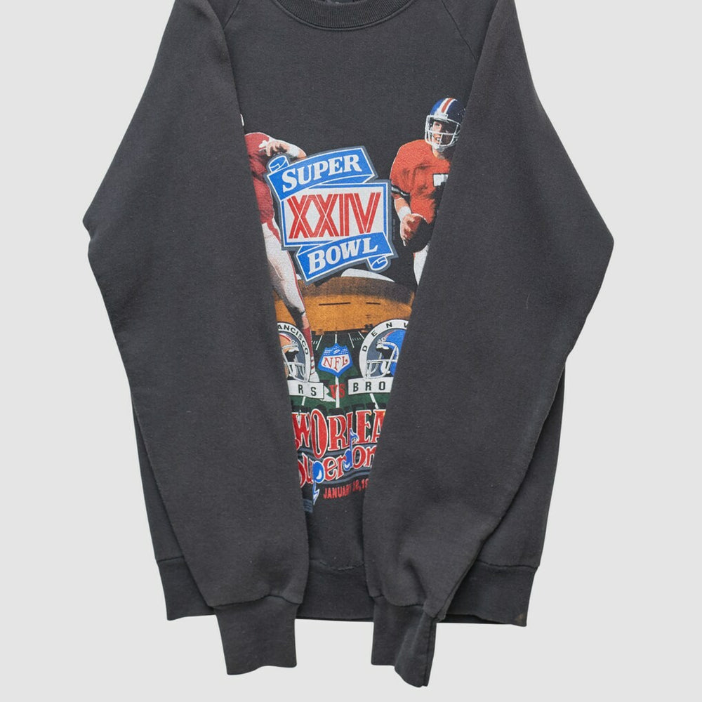 Super Bowl XXIV 1990 Pullover Sweatshirt Black Vintage | Fanatics
