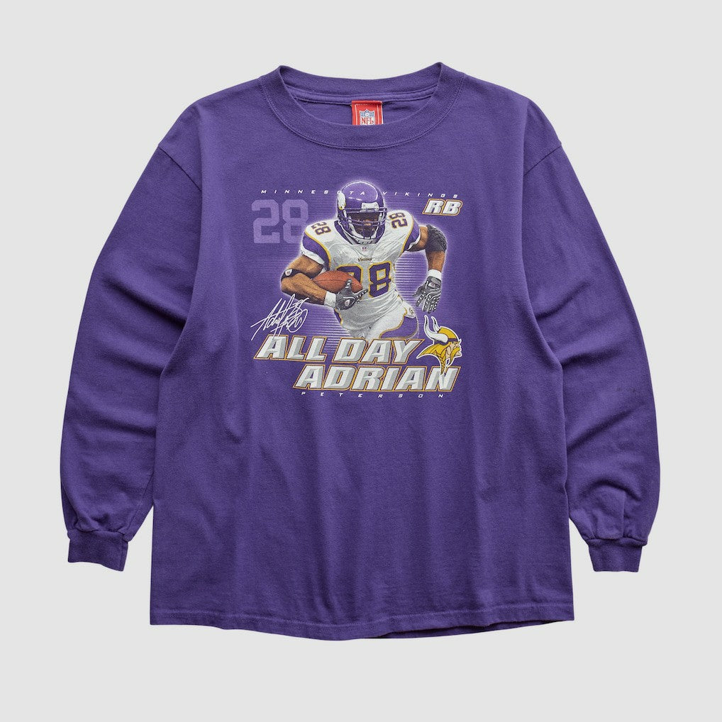 Adrian Peterson NFL 2000s Long Sleeve T-shirt Purple Vintage | Fanatics