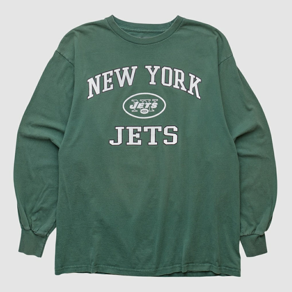 New York Jets NFL 2000s Long Sleeve T-shirt Green Vintage | Fanatics