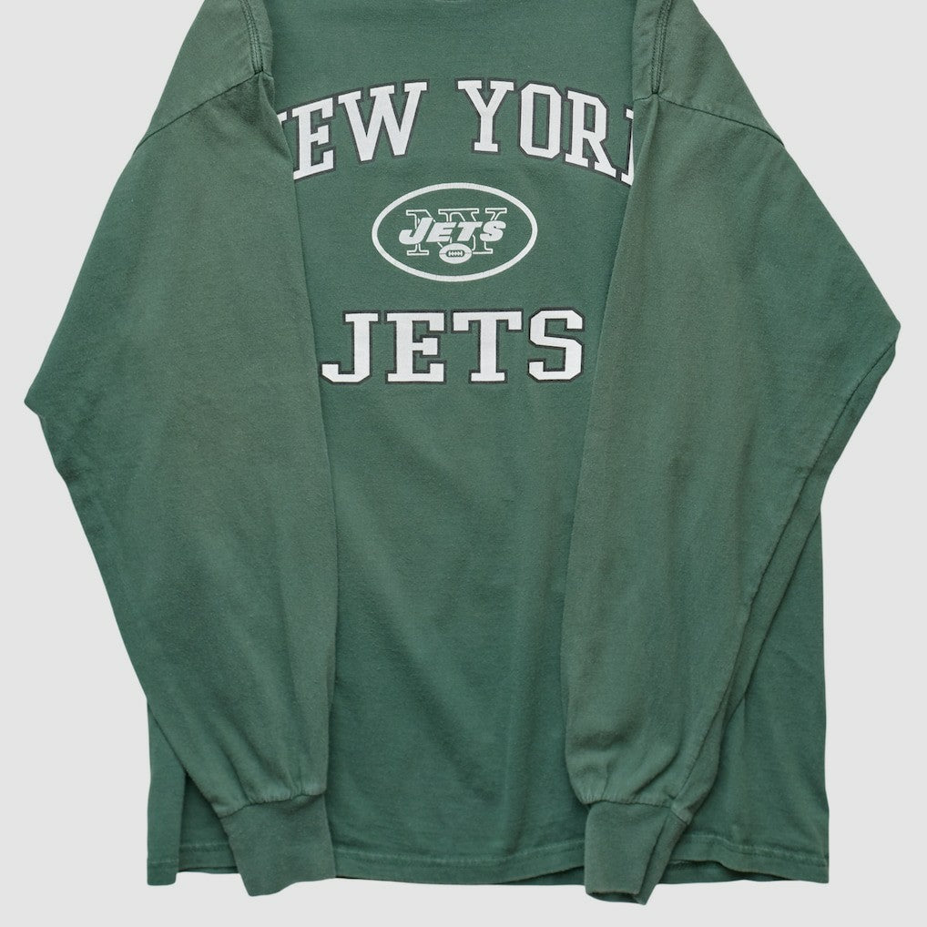New York Jets NFL 2000s Long Sleeve T-shirt Green Vintage | Fanatics