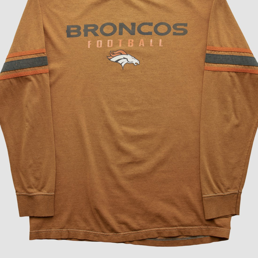Denver Broncos 2000s Long Sleeve T-shirt Clay Vintage | Fanatics
