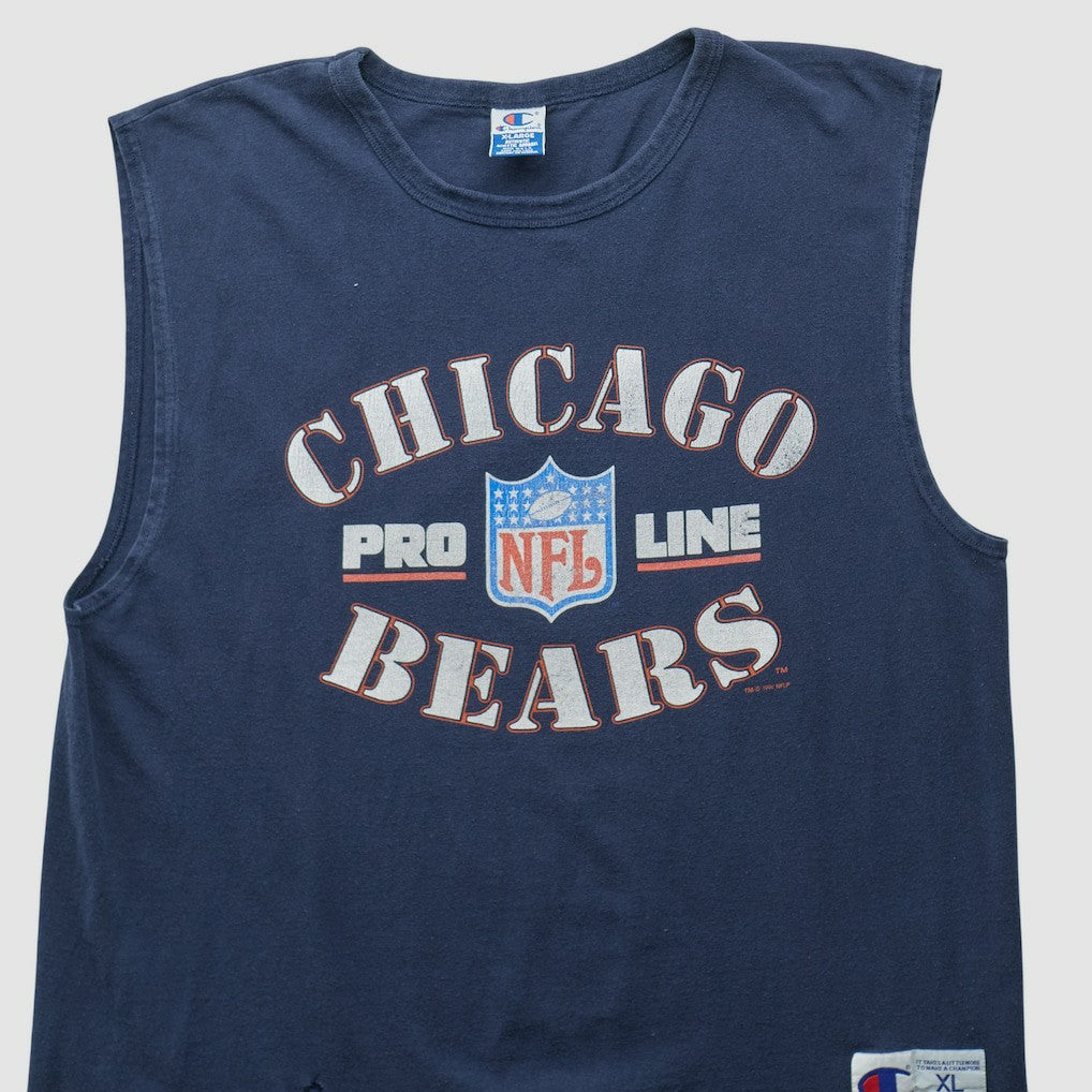 Chicago Bears Champion 90s Tank Navy Vintage | Fanatics