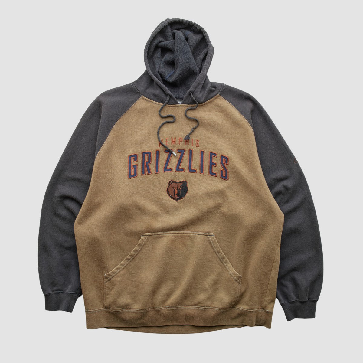 Memphis Grizzlies Reebok 2000s Hooded Pullover Sweatshirt Clay Vintage - NBA
