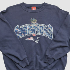 New England Patriots NFL 2003 Pullover Sweatshirt Navy Vintage | Fanatics