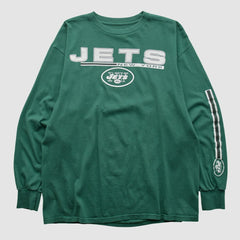 New York Jets Majestic 2010s Long Sleeve T-shirt Green Vintage | Fanatics