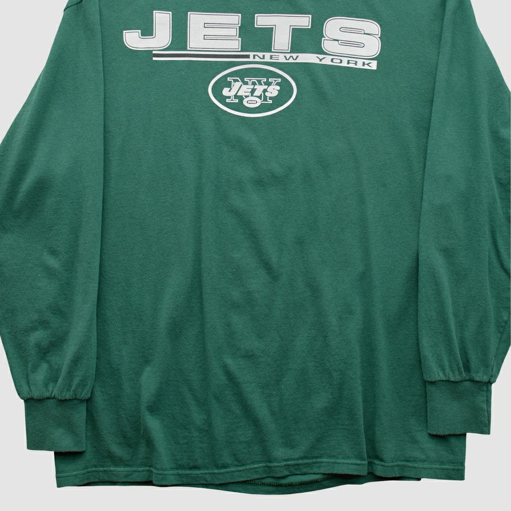 New York Jets Majestic 2010s Long Sleeve T-shirt Green Vintage | Fanatics