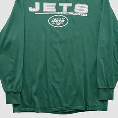 New York Jets Majestic 2010s Long Sleeve T-shirt Green Vintage | Fanatics