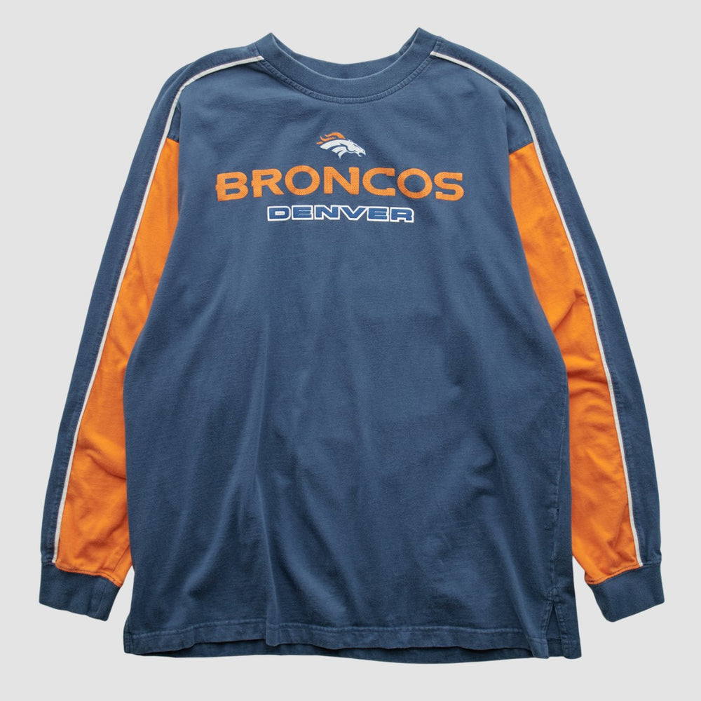 Denver Broncos NFL 2000s Long Sleeve T-shirt Navy Vintage | Fanatics