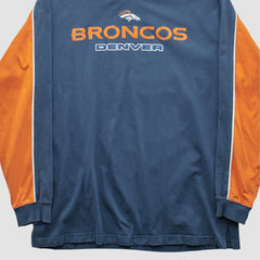 Denver Broncos NFL 2000s Long Sleeve T-shirt Navy Vintage | Fanatics