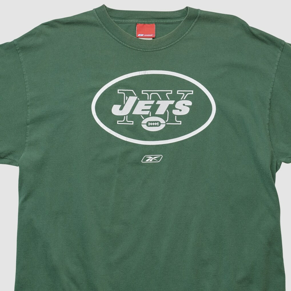 New York Jets Reebok 2000s Long Sleeve T-shirt Green Vintage | Fanatics