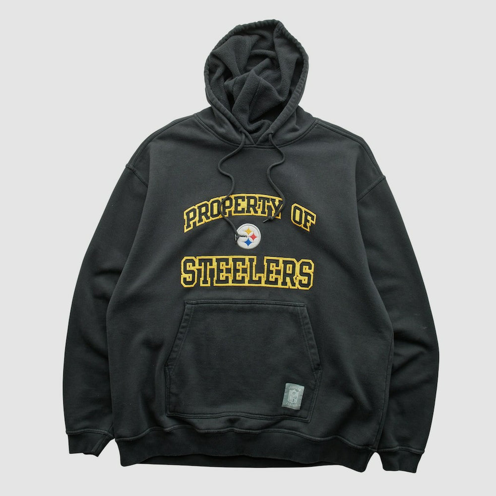 Pittsburgh Steelers Reebok 2000s Hooded Pullover Sweatshirt Black Vintage | Fanatics