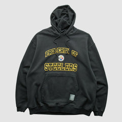 Pittsburgh Steelers Reebok 2000s Hooded Pullover Sweatshirt Black Vintage | Fanatics