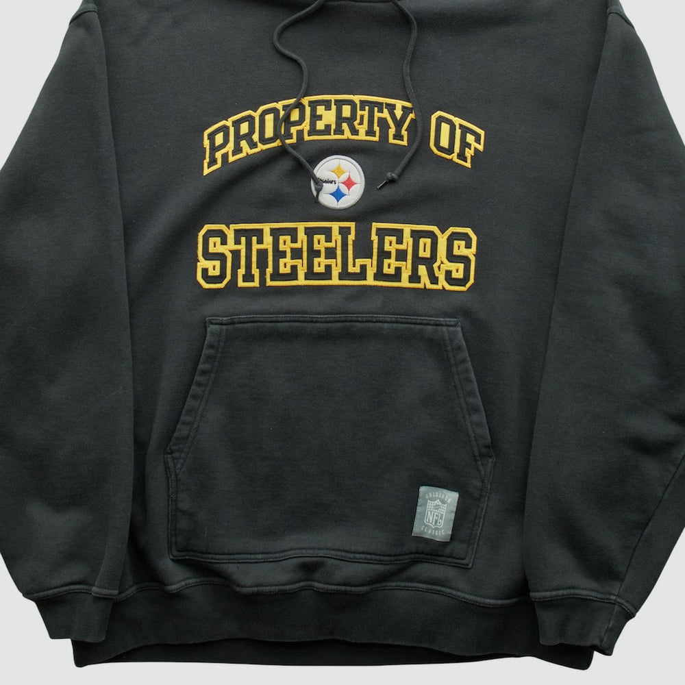 Pittsburgh Steelers Reebok 2000s Hooded Pullover Sweatshirt Black Vintage | Fanatics