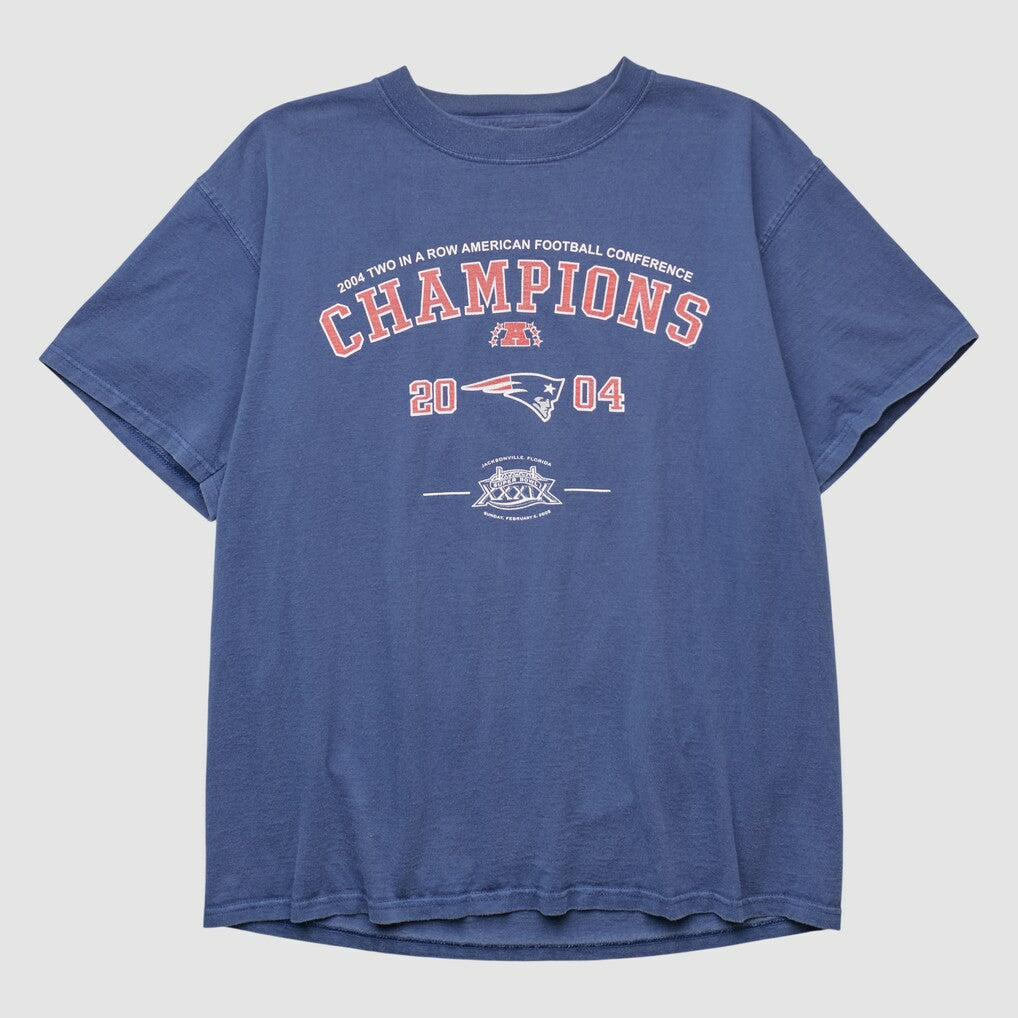 New England Patriots 2004 T-shirt Navy Vintage | Fanatics