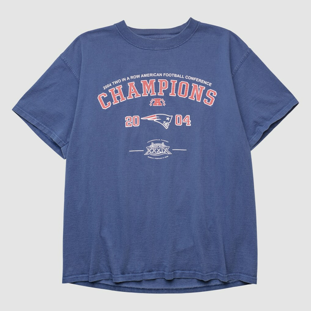 New England Patriots 2004 T-shirt Navy Vintage | Fanatics