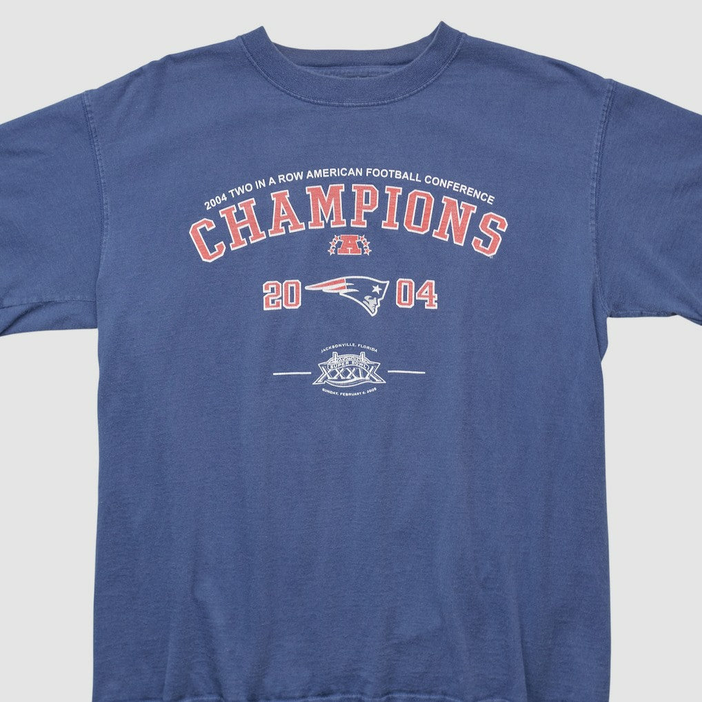 New England Patriots 2004 T-shirt Navy Vintage | Fanatics