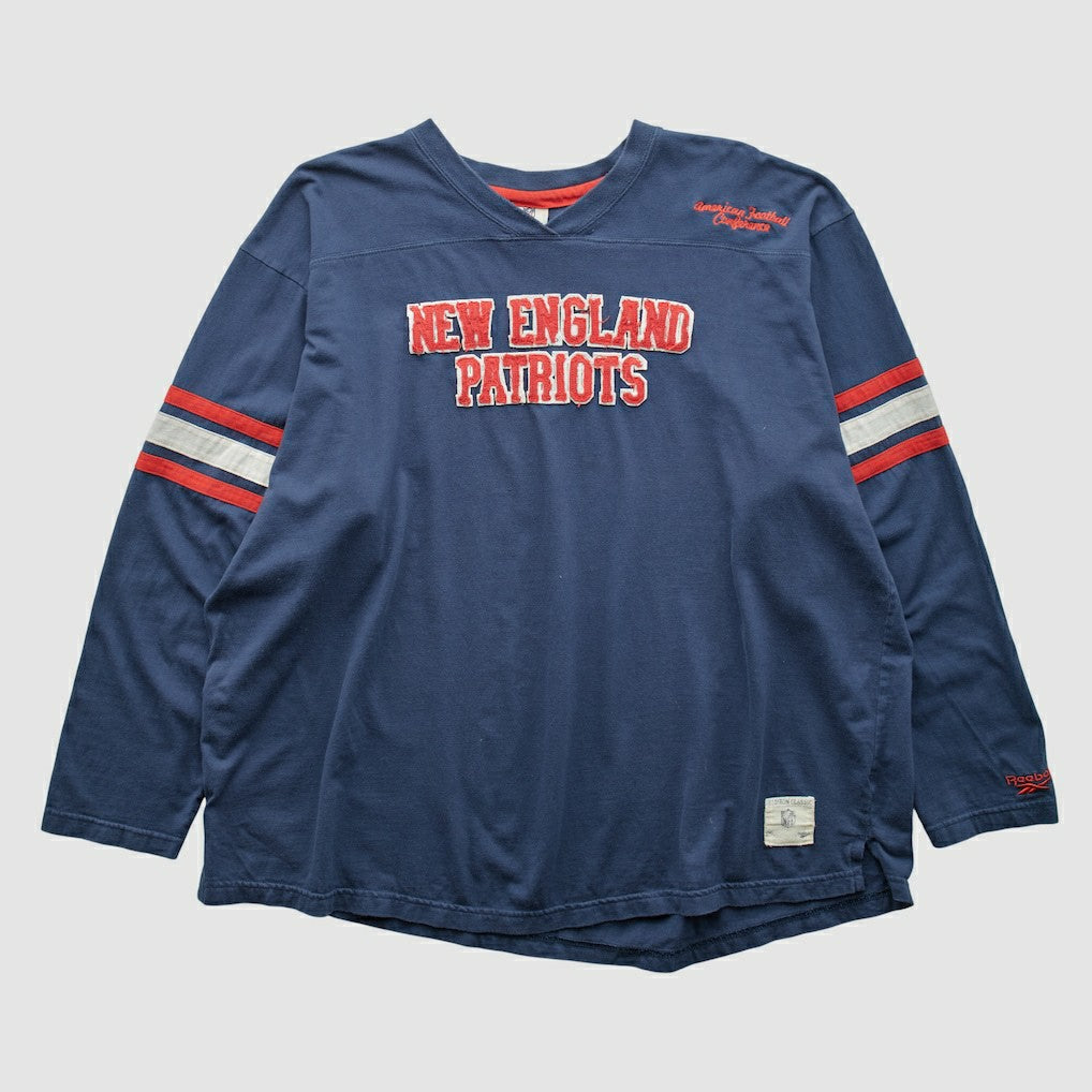 New England Patriots NFL 2000s Long Sleeve T-shirt Navy Vintage | Fanatics