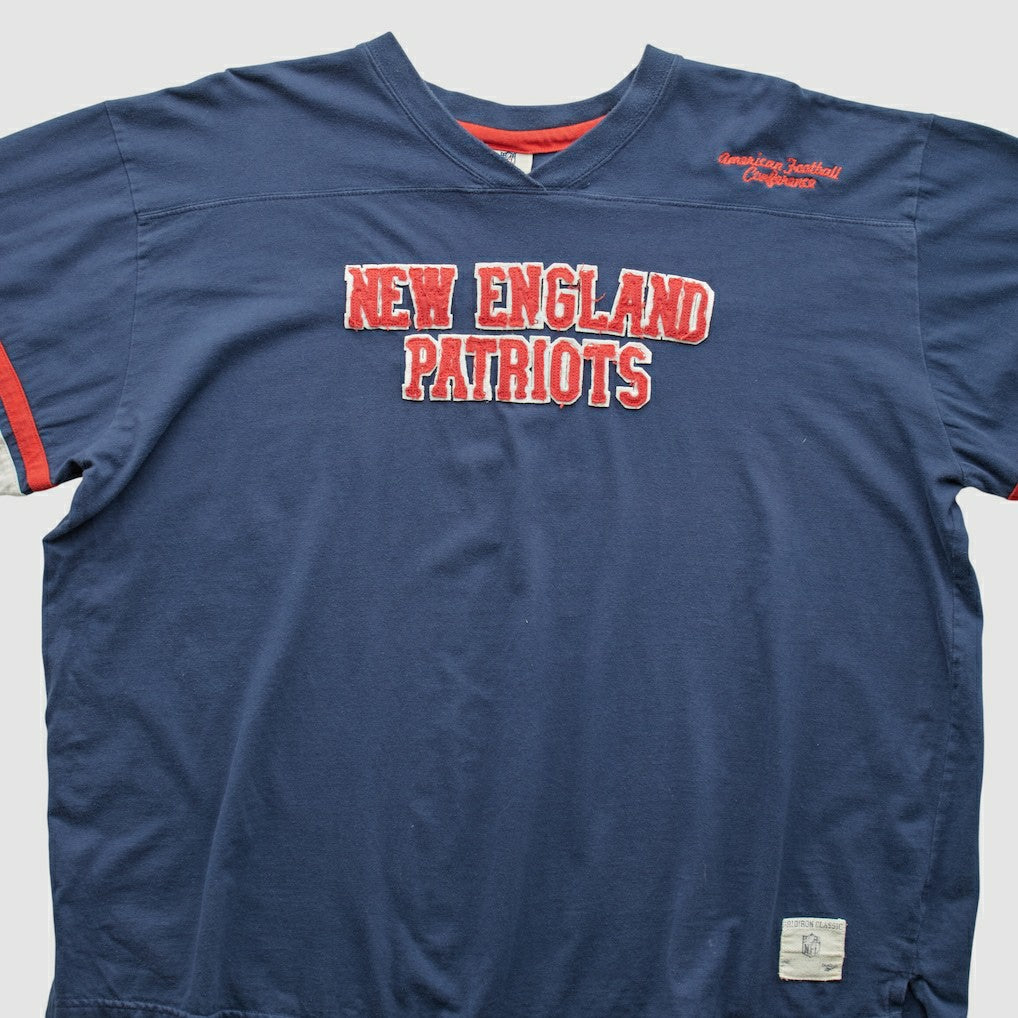 New England Patriots NFL 2000s Long Sleeve T-shirt Navy Vintage | Fanatics