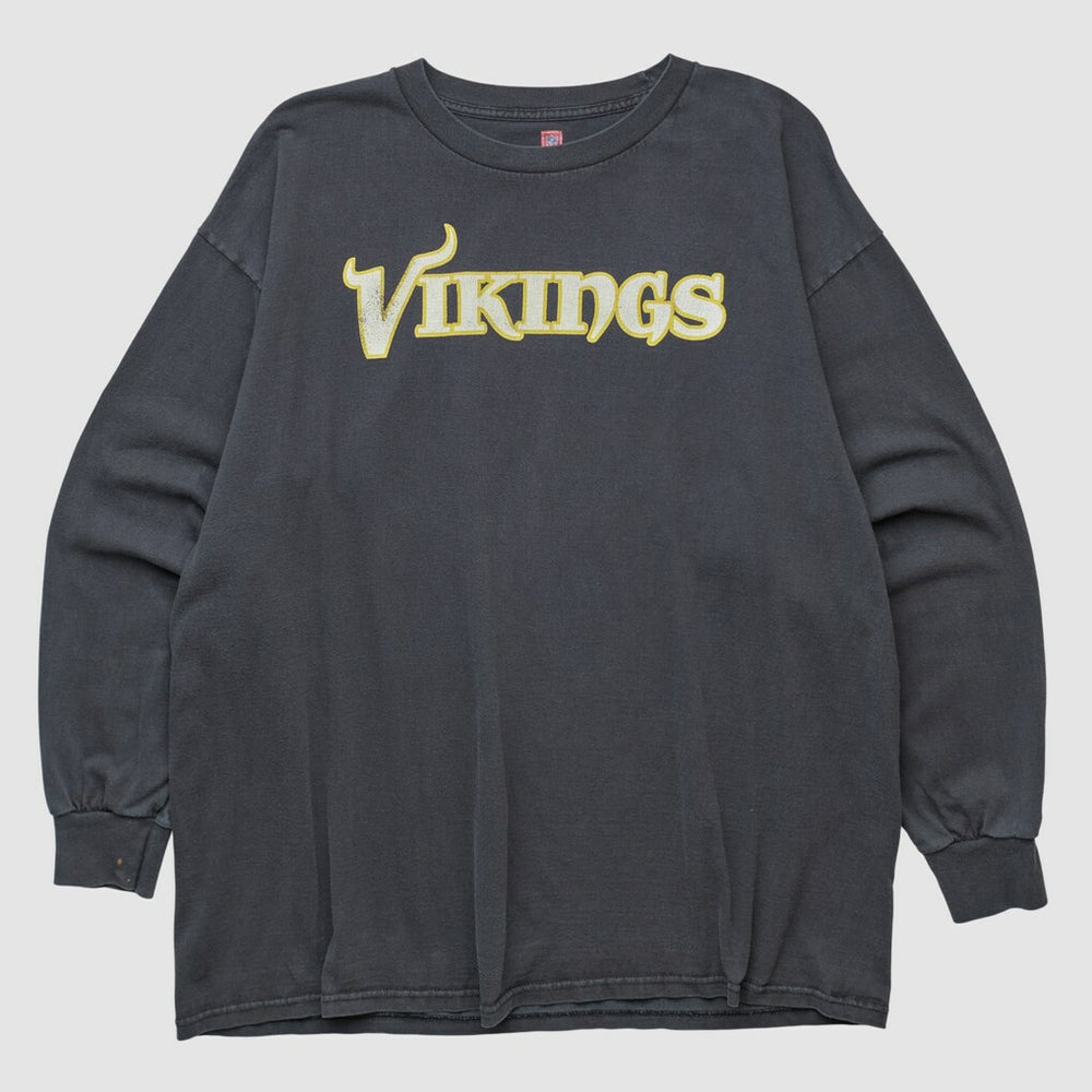 Minnesota Vikings NFL 2000s Long Sleeve T-shirt Black Vintage | Fanatics