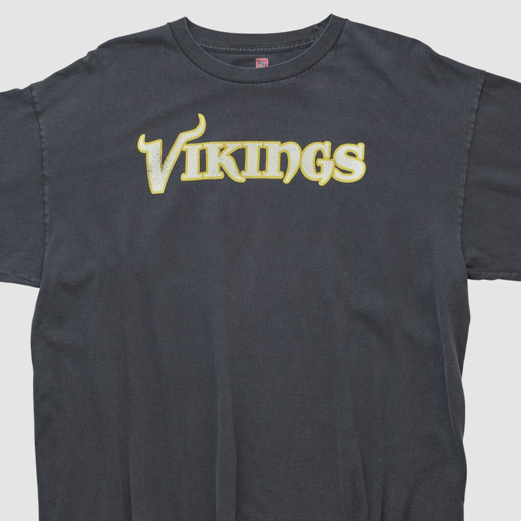Minnesota Vikings NFL 2000s Long Sleeve T-shirt Black Vintage | Fanatics