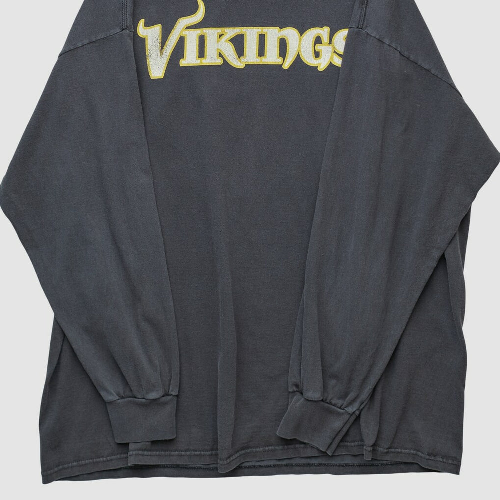 Minnesota Vikings NFL 2000s Long Sleeve T-shirt Black Vintage | Fanatics
